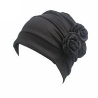 Žene Ljeto Beanie Hat modni čvrsti kape za žene crne
