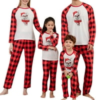 Božićne pidžame za porodičnu podudaranje Xmas Christmas PJS set Santa Claus crtani print Slatko za odmor