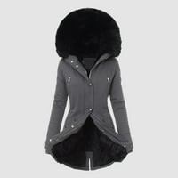 SHPWFBE zimski kaputi za žene zimske jakne za žene plus veličine dnevno zimski kaput rever ovratnik