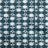 Onuone poliester spande Teal plava tkanina lubanja tkanina za šivanje sa dvorištem tiskanim diy odjećom