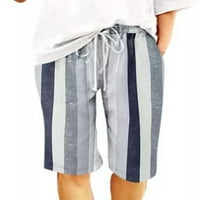 Zodanni Žene Ljeto Kratke hlače za plažu Pocket Capri Pant Hawaii Dužina koljena Hlače Baggy dno Lounge