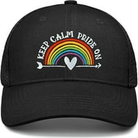 Gay Pride bejzbol kapa za muškarce i žene, LGBT duge vezene kamionske kape Podesivi LGBTQ pokloni za