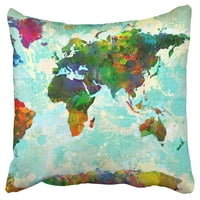 Splatter World Maps Jastuk jastučni jastuk