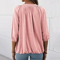 Dyfzdhu majica za žene Modni košuljni košulju za bluze s majicom rukavi