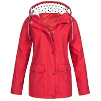 Zimski kaputi za žensko čišćenje prodaje Ženske pune kišne jakne na otvorenom plus veličina kapuljača