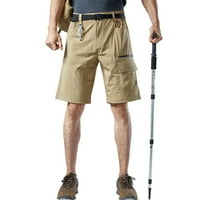 Lopecy-Sta muške multi-džepne kratke hlače za brzo sušenje na četverostranim pješačevim hlačama Muški
