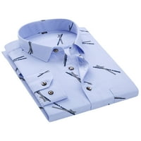 Capreze gumb prema dolje Regularna fit haljina za muškarce na dugim rukavima kaišne casual majice Oxford
