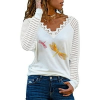 Giligiliso ponude Ženska moda Casual Jesen Jesen cvjetni ispis Bluze i majice s dugim rukavima
