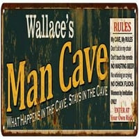 Wallace's Man Cave pravila Zelena potpisa Dekor Poklon 108240005450