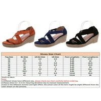 Colisha Dame Espadrilles Sandal gležnja na sandalama Sandale Ljetne klinove zabave Comfort haljina cipele