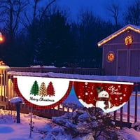 GOFJ zastava vrata izdržljiva fina izrada Izvrsni uzorci za višestruki dugotrajni božićni ukras svijetli božićni božićni ventilator oblikovan