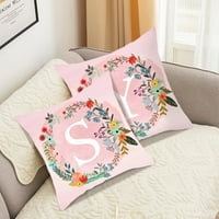 Jastuci za vrijeme spavanja na pamučnim jastučnicima za pamučne jastučnice ružičasti engleski slovo