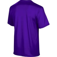 Muški izgled Purple Winona State Warriors Fudbal Logo Stripe majica