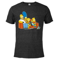 Simpsons Homer Marge Maggie Bart Lisa Simpson Couch - Pomiješana majica s kratkim rukavima za odrasle