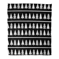 Bacanje pokrivača Božićni pozdrav novogodišnja vintage stabla smreka topla flanela meka pokriva za kauč