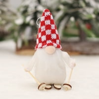 Goodhd Ski gnome lutka Božićno drvce Xmas Privjesak ELF pokloni ukrasi New Year Godina Pokloni