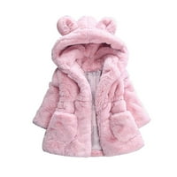Jovati Baby Girl Odjeća Jesen Zima topli kaputi kapuljač kapuljača Fleece Jakna Početna Toddler Baby
