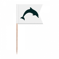 Plavi ocean Docile Shomp Dolphin Zastava za zube za zastave Označavanje oznake za zabavu