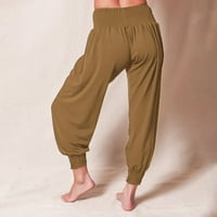 Yoga Hlače Ženske hlače Žene Yoga Joggers Loosne vježbe Dukserne hlače udobne hlače sa džepovima Radne