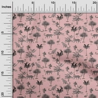 Onuone pamuk fle Light ružičasti tkanini tropski listovni projekti Craft Decor tkanini tiskani od dvorišta