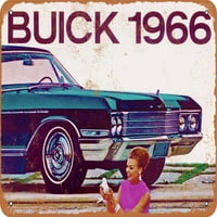 Metalni znak - Buick - Vintage Rusty Look