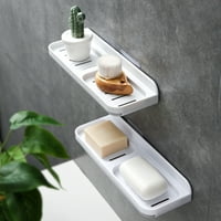 Wanwan Skladištenje bo zidni viseći udarac besplatnim plastičnim kućanskim kućnim kućnim držačem sapuna