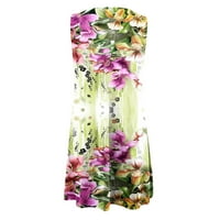Boho haljina za žene ljeto labava majica Tank plaže Sundress midi boemske cvjetne haljine cvjetne haljine