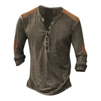 Majica stabilna odjeća 3D džemper Digitalni tisak Muška ulica Sports Modni trend 7-tipka Placket Brown