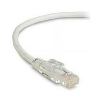 2PK Black Bo Cat5E 350-MHz Zaključavanje Snagless nasukastih Ethernet zakrpa-nezaslosan, PVC, bijeli,