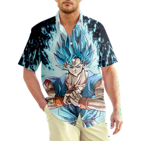 Havajske majice za muškarce i dječake Dragon Ball Ispiši dugme kratkog rukava dolje havajska majica na plaži Bože poklon za muža dečka