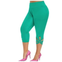 Homchy ljetne hlače za žene vježbanje sportske teretane trčanje znojne hlače zeleno 5xl