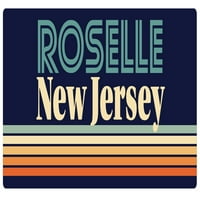 Roselle New Jersey Frižider Magnet Retro Design