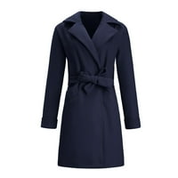 LisingTool zimski kaputi za ženski kaput kaputa Ležerne prilike na sredini kaputa za kaput otvorena