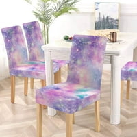 Galaxy Print Stretch stolica poklopac zaštitnika za blagovaonicu Hotel Wedding Party Set od 6