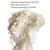 Čipka cvjetna kosa široka bočna kosa za kosu lolita cvjetna oblika obruba Široka za glavu za glavu za