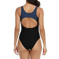 Ženski atletski kupaći kostimi u vratu Push-up Tummy Control One kupaći kostimi Moda Blokock Ispisano