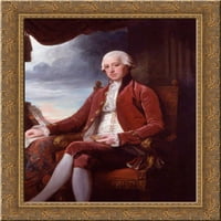 Charles Jenkinson, 1. erl Liverpool Gold Ornate Wood Framed Canvas Art by George Romney
