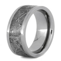 Gibeon Meteorite Wedding Bend, Titanium prsten