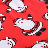 Porodica Avodova Podudaranje božićne pidžame Set Santa Claus Jednodijelni sa kapuljač s kapuljačom s kapuljačom za odrasle djece