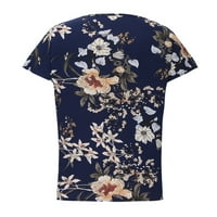 TKLpehg trendi vrhovi za žene čišćenje slatki vrhovi Ljetne elegantne košulje casual opušteni fit cvjetni
