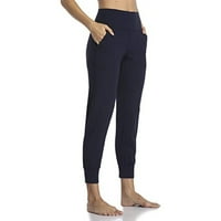 Ljeto plus veličine Cargo Capris za žene Ženske rastezanje Yoga Tajice Fitness Trčanje Teretana Sportska dužina Aktivne hlače Pantalone za žene na klirensu