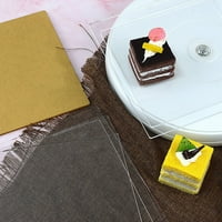 Yoone Ne-Stick kvadratni akrilni torta diskovi set pečenje posluživanje maslača diskovi Postavite kuhinjski alat