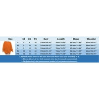 Duks za ženske dukseve Šarene pruge Print o vrat dugih rukava pulover vrhovi Trendy casual prevelizirane