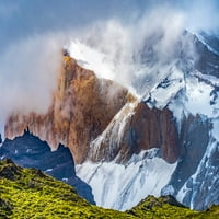 Smeđi granit-paine rogovi Tri granita Peaks-Cuernos-Torres del Paine Nacionalni park-Patagonia-Chil