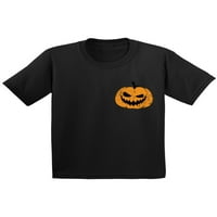 Awkward Styles Bundeckin Patch Thirt Jack-Lanterne džepove Halloween majica za djecu sablasne outfit zastrašujuće poklone za djecu bundeve lica majica sa majicama panjeva s majicama dječja majica