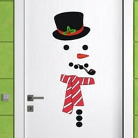 FATHOM božićne zidne naljepnice snjegović hladnjače naljepnice vesele božić na navidad dekor za dom