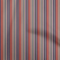 Onuone Georgette viskoze Crvene tkanine Stripes Šiveni materijal Ispis tkanine sa dvorištem širom