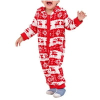 Božićne pidžame za obiteljski Dqueduo roditelj-dijete odjeće božićne odijelo Patchwork plairan kućna