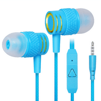 Urban R žičane slušalice s mikrovima za Wiko View sa kablom bez zapetljanja, zvukom i izolirajućim slušalicama, dubokim basom, u ušiju silikonskih savjeti