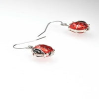 Delight nakit Silvertone Texas State brtve Crvena Lucky Ladybug ogrlica i viseći naušnice